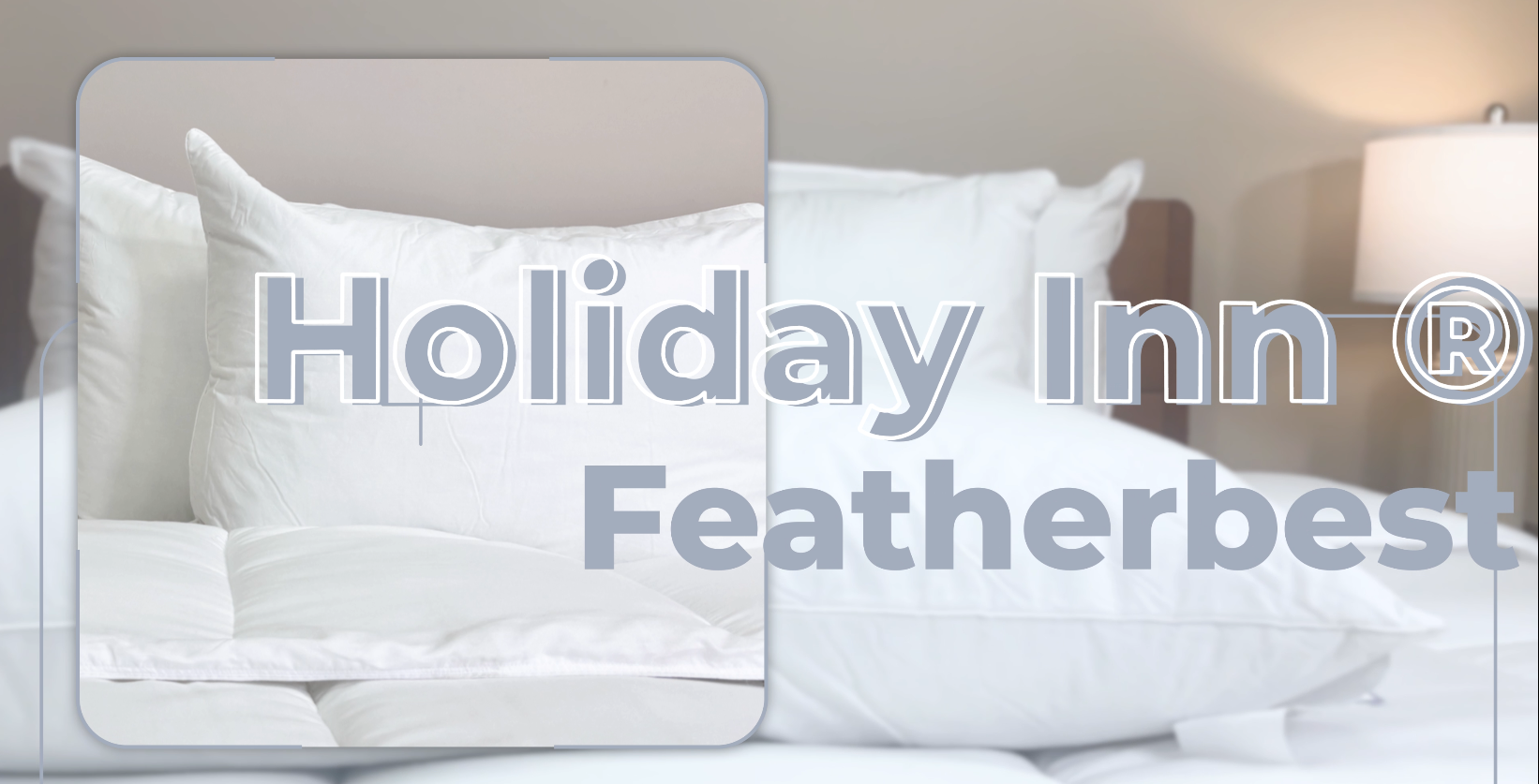 video of Holiday Inn Featherbest Pillow showing the loft, support, cording and that you can buy on pillows.com